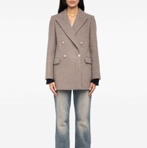 Zadig&Voltaire Miew double-breasted buttoned coat
